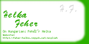 helka feher business card